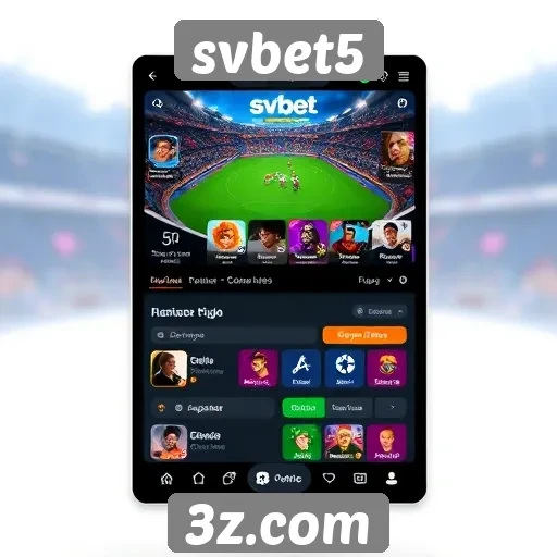 Explorando a interface do usuário no svbet5